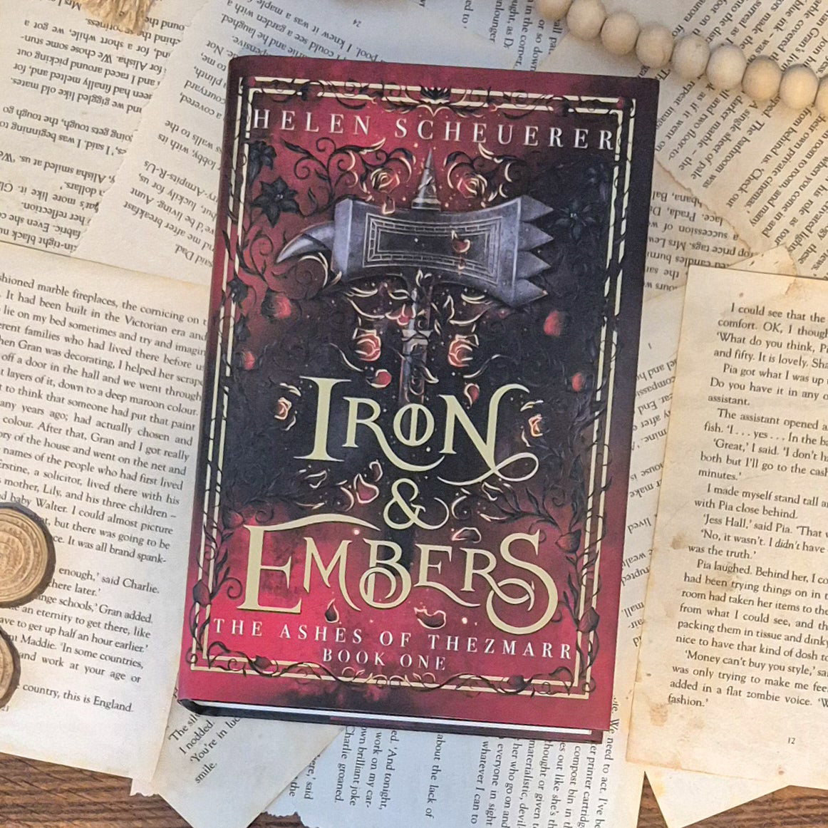 Iron & embers hardback by helen scheurer