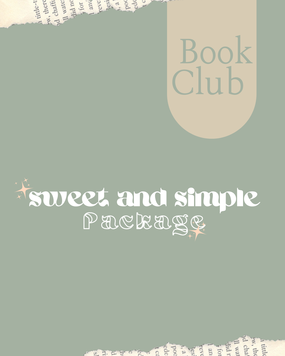 Book Club - Sweet and simple package