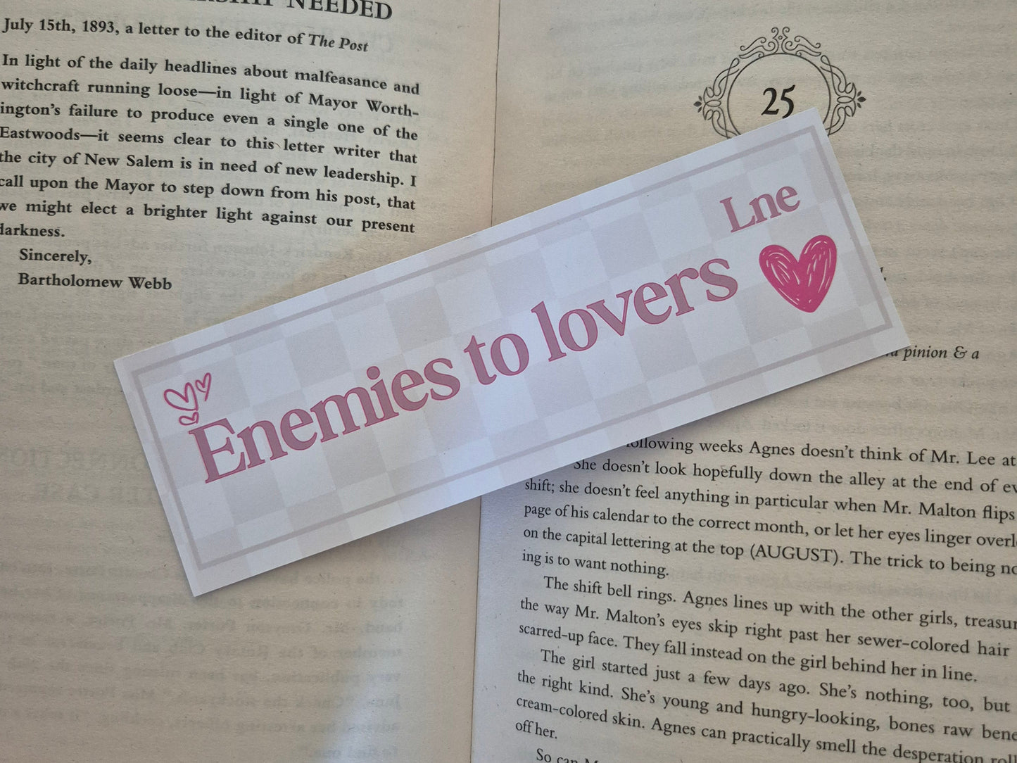 Enemies to Lovers Trope Bookmark