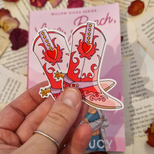 Cowboy Boot Sticker by Slinky Sketches