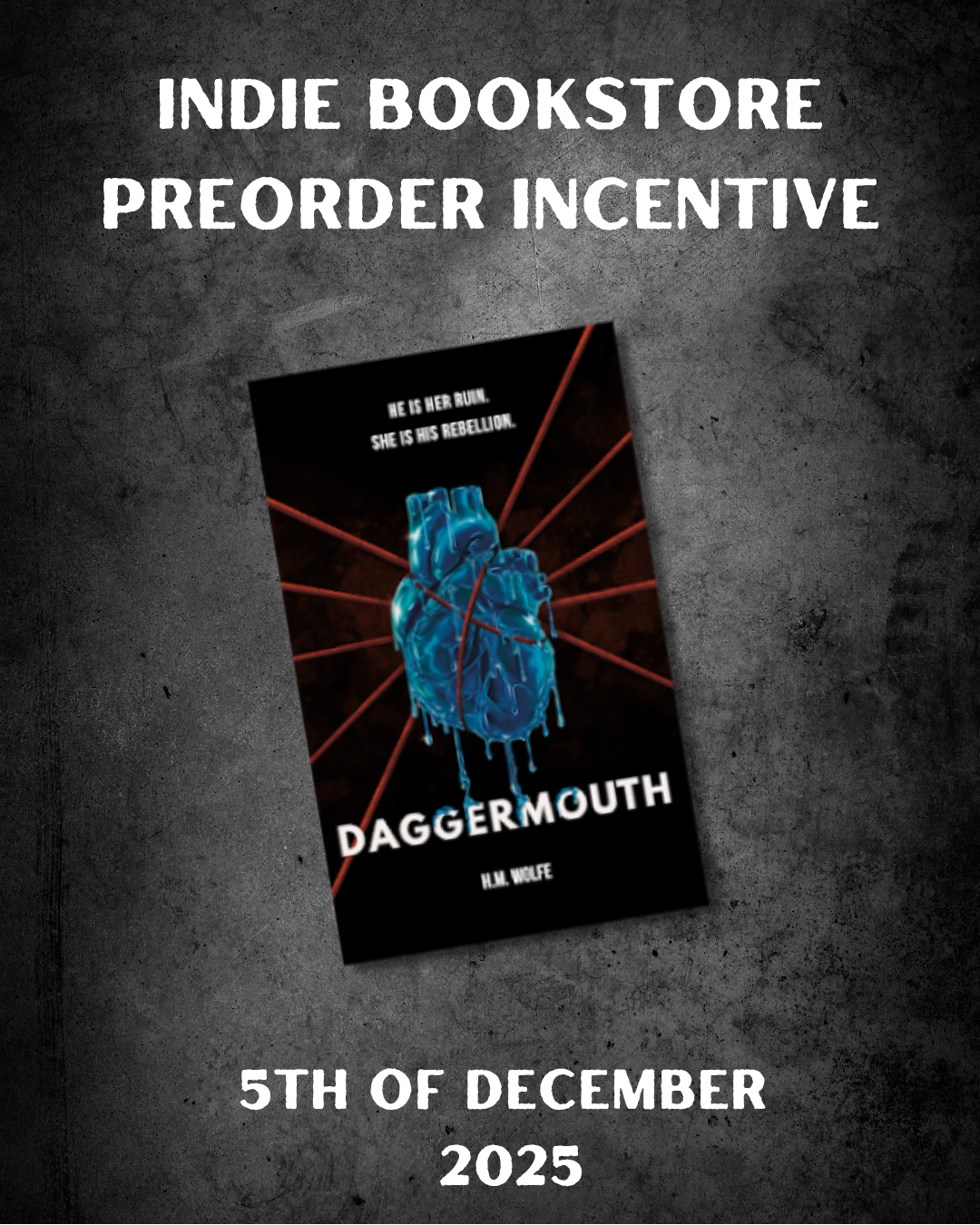 Indie bookstore daggermouth preorder incentive 