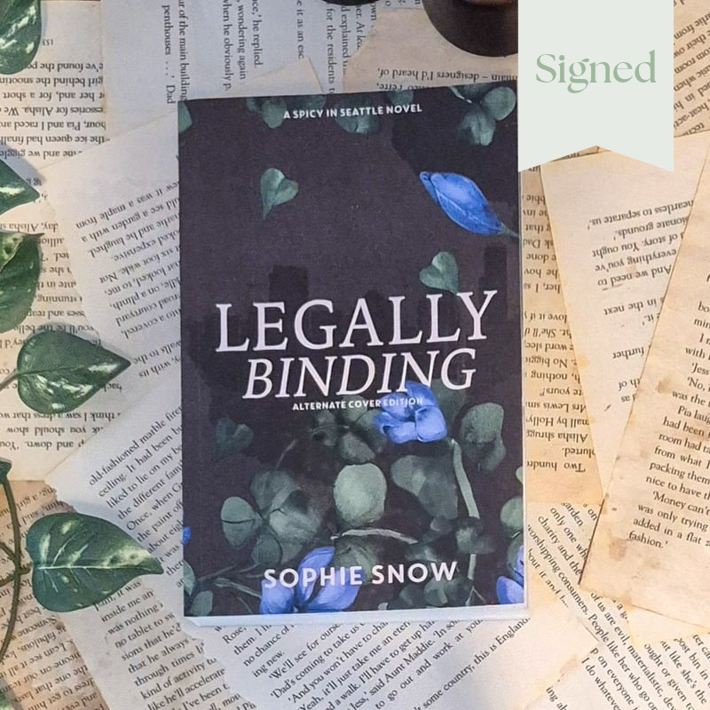 Legally binding alternative edition by sophie snow. Signed 