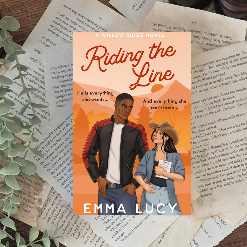 Riding the line by Emma lucy book cover 